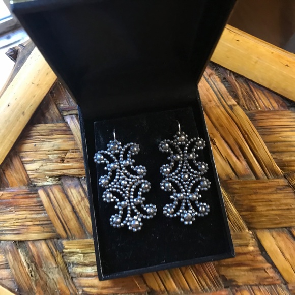 SPECTACULAR ANTIQUE CUT STEEL EARRINGS (For Pierced Lobes) - Picture 3 of 5